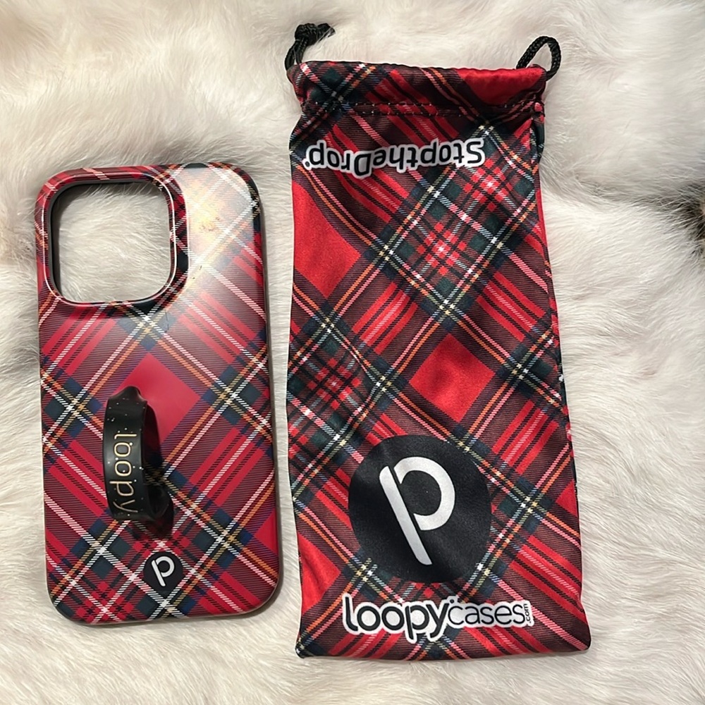 Loopy Case Red Plaid Phone Case